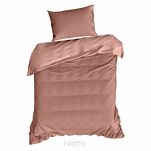 Pościel satynowa 180x200 NOVA 3 jednokolorowa gładka różowa - 7