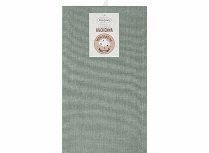 Komplet ścierek kuchennych 2x50x70 KARIN zielone w pasy z bawełny