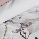 Pościel z mikrowłókna 140x200 VERANO 9 biała wrzosowa wzór kwiatowy Design 91 - 4