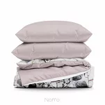 Pościel z mikrowłókna 140x200 VERANO 9 biała wrzosowa wzór kwiatowy Design 91 - 8