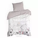 Pościel z mikrowłókna 140x200 VERANO 9 biała wrzosowa wzór kwiatowy Design 91 - 6