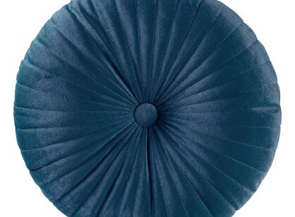 Poszewka welwetowa fi 40 VELVET 68B granatowa z wypełnieniem i dekoracyjnym wzorem