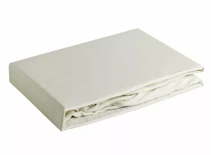 Prześcieradło z satyny bawełnianej z gumką NOVA 3 beż 1 220x200