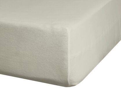 Prześcieradło z satyny bawełnianej z gumką NOVA 3 beż 1 220x200