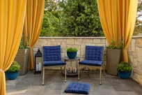 Zasłona gotowa na przelotkach 140x250 RITA jednokolorowa musztardowa z miękkiej tkaniny - 10