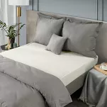 Prześcieradło z satyny bawełnianej z gumką NOVA 3 beżowe 1 180x200 - 7