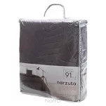 Narzuta 170x210 BONI 6 grafitowa pikowana z mikrofibry botaniczny wzór liści - 2