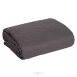 Narzuta 170x210 BONI 6 grafitowa pikowana z mikrofibry botaniczny wzór liści - 3