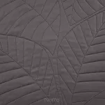 Narzuta 170x210 BONI 6 grafitowa pikowana z mikrofibry botaniczny wzór liści - 5