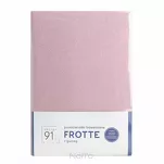 Prześcieradło z bawełny frotte z gumką pudrowe 220x200 Design 91 - 5