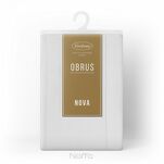 Obrus 145x350 STELLA 2 biały zdobiony kantą z wplecioną nicią srebrną - 2