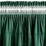 Zasłona na taśmie 140x270 AURA welwetowa ciemna zieleń jednokolorowa zdobiona w górnej części falbanami - 10