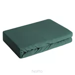 Prześcieradło z bawełny jersey 3 z gumką ciemna zieleń 140x200 - 5