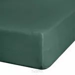 Prześcieradło z bawełny jersey 3 z gumką ciemna zieleń 140x200 - 5
