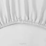 Prześcieradło z bawełny renforce z gumką 100x200 białe BASIC - 2