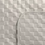 Narzuta welwetowa 200x220 SOFIA 4 beżowa pikowana w dużą gęstą jodełkę - 3