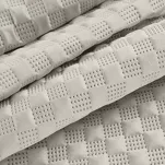 Narzuta welwetowa 200x220 SOFIA 4 beżowa pikowana w dużą gęstą jodełkę - 2