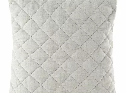 Poszewka jednokolorowa 45x45 LEN 1 ciemny beż pikowana imitująca len