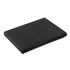 Prześcieradło satyna bawełniana bez gumki NOVA 1 czarne 180x210