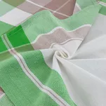 Komplet ścierek kuchennych 2x50x70 MONA zielone w kratkę z bawełny - 3