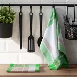 Komplet ścierek kuchennych 2x50x70 MONA zielone w kratkę z bawełny - 4