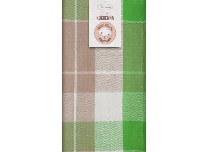 Komplet ścierek kuchennych 2x50x70 MONA zielone w kratkę z bawełny