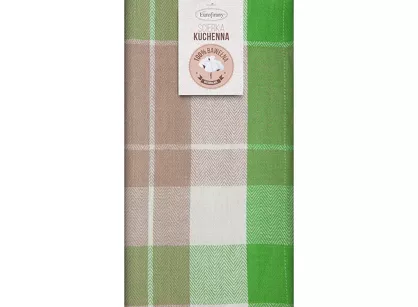 Komplet ścierek kuchennych 2x50x70 MONA zielone w kratkę z bawełny