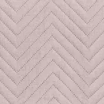 Narzuta jednokolorowa 170x210 LEN 3 różowa pikowana w gęstą jodełkę imitująca len - 4