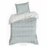 Pościel satynowa 140x200 SPRING 98 granatowa kremowa z nadrukiem etnicznym z kolekcji Classic - 5