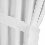 Zasłona na taras 155x220 GARDEN 2 na szelkach zapinanymi na rzepy biała wodoodporna - 4