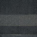 Ręcznik 70x140 NESSY stalowy z szeroką żakardową bordiurą  przetykaną metaliczną nicią 500 g/m2  - 2