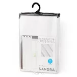 Firana na przelotkach 140x250 SANDRA biała gładka z etaminy - 6