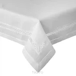 Obrus elegancki 145x260 VANESA złamana biel zdobiony ażurową koronką Diva Line - 7