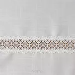 Obrus elegancki 145x260 VANESA złamana biel zdobiony ażurową koronką Diva Line - 3