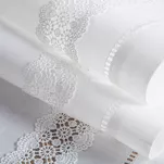 Obrus elegancki 145x260 VANESA złamana biel zdobiony ażurową koronką Diva Line - 5