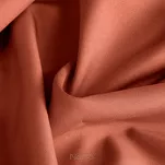 Zasłona na przelotkach 140x250 RITA jednokolorowa ceglana z miękkiej tkaniny - 2