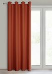 Zasłona na przelotkach 140x250 RITA jednokolorowa ceglana z miękkiej tkaniny - 7