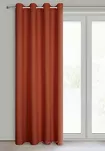 Zasłona na przelotkach 140x250 RITA jednokolorowa ceglana z miękkiej tkaniny - 7