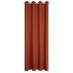 Zasłona na przelotkach 140x250 RITA jednokolorowa ceglana z miękkiej tkaniny - 6