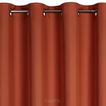 Zasłona na przelotkach 140x250 RITA jednokolorowa ceglana z miękkiej tkaniny - 5