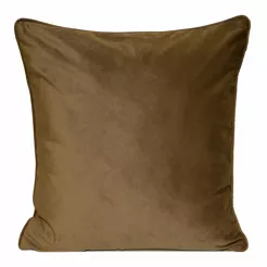 Poszewka welwetowa 45x45 SIBEL jednokolorowa Pierre Cardin miodowa zdobiona lamówką