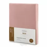 Prześcieradło z satyny bawełnianej z gumką NOVA 3 różowe 160x200 - 5