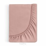 Prześcieradło z satyny bawełnianej z gumką NOVA 3 różowe 160x200 - 4