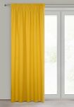 Zasłona na taśmie 135x270 LOGAN zaciemniająca musztardowa jednokolorowa z półmatowej tkaniny - 8