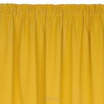 Zasłona na taśmie 135x270 LOGAN zaciemniająca musztardowa jednokolorowa z półmatowej tkaniny - 4