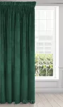 Zasłona na taśmie 140x300 VILLA welwetowa ciemna zieleń o aksamitnej strukturze - 2