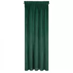 Zasłona na taśmie 140x300 VILLA welwetowa ciemna zieleń o aksamitnej strukturze - 3