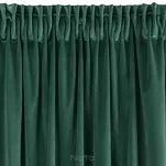 Zasłona na taśmie 140x300 VILLA welwetowa ciemna zieleń o aksamitnej strukturze - 4