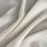 Zasłona na przelotkach ESSI kremowa w stylu eko o strukturze siatki z błyszczącą złotą nicią - 3