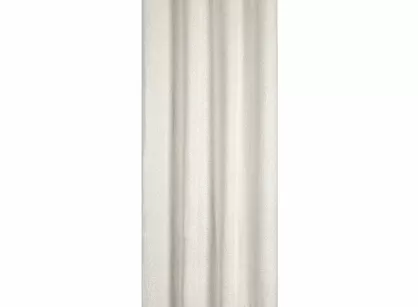 Zasłona gotowa na przelotkach ESSI kremowa w stylu eko o strukturze siatki z błyszczącą złotą nicią